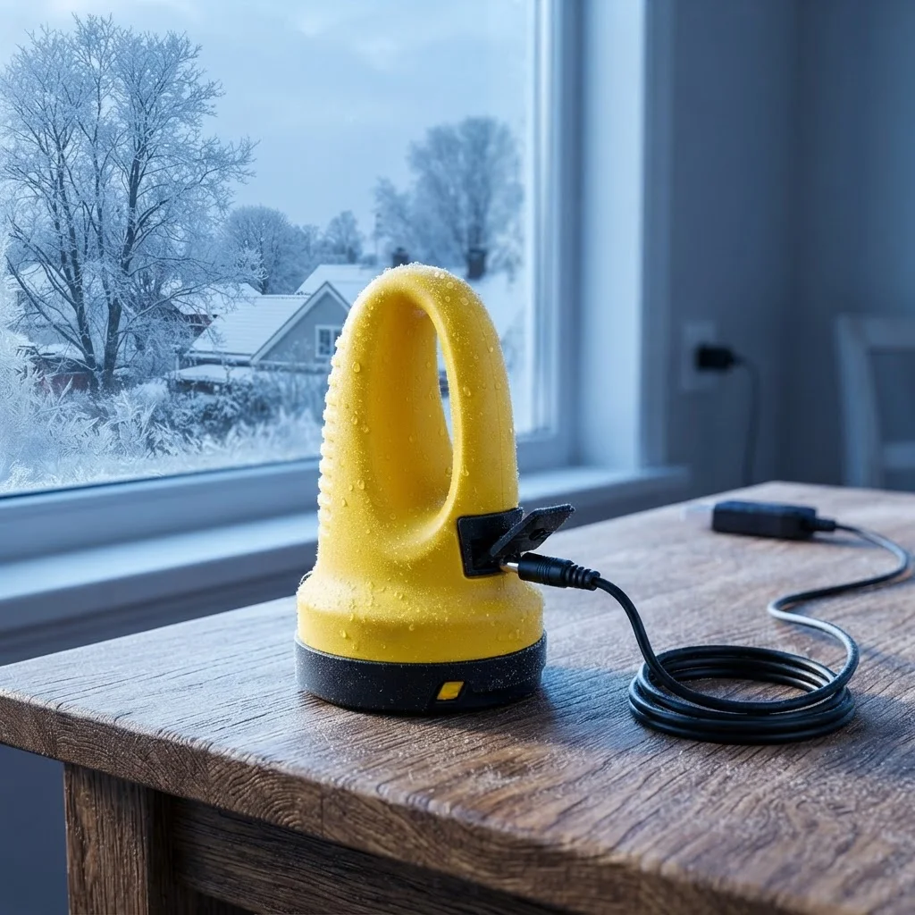 Skrobaczka ładuje się kablem USB przy oknie